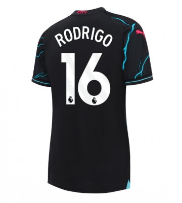 Manchester City Rodri Hernandez #16 Tredje Tröja Dam 2023-24 Kortärmad